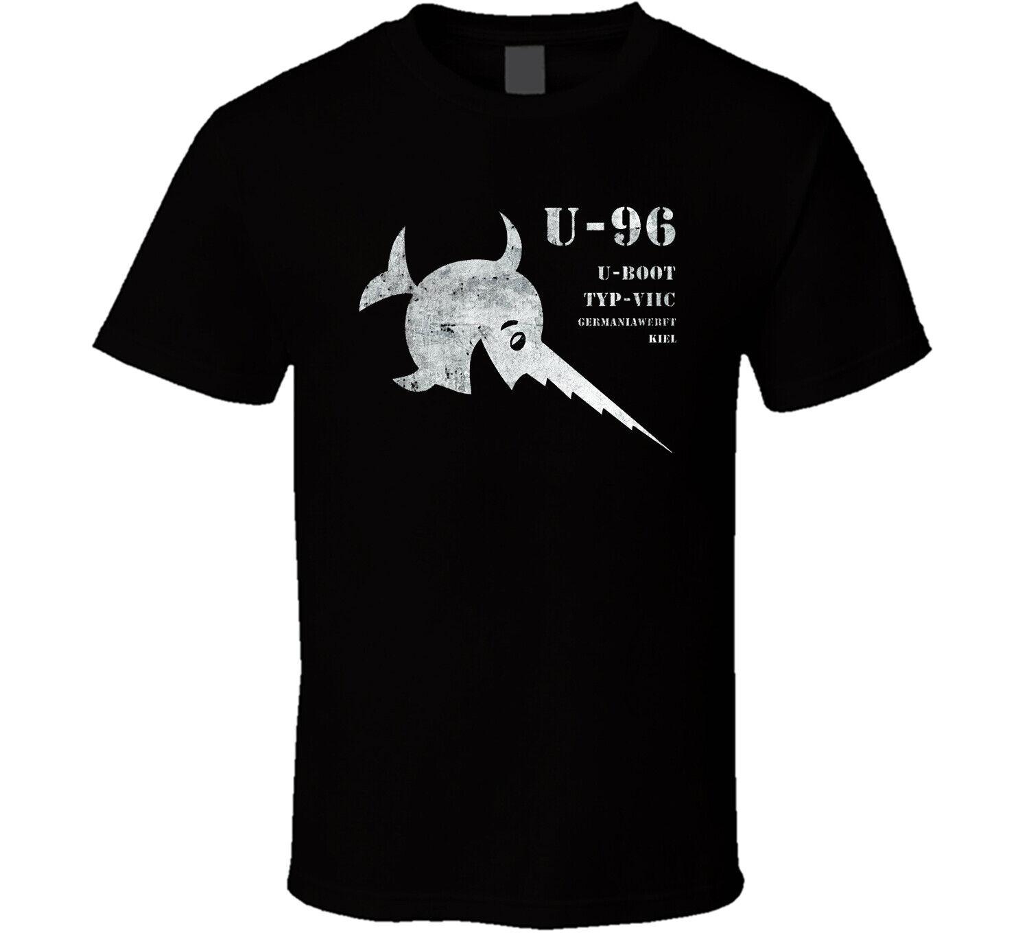 

Das Boot WW2 German U-Boat U-96 Submarine T-Shirt 100% Cotton O-Neck Short Sleeve Summer Casual Mens T-shirt Size S-3XL 4XL