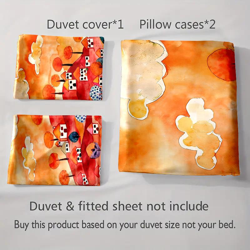 Bright, Whimsical, Landscape. Bedding Duvet Cover Sets Duvet Covers Pillowcases Gifts (1 * Duvet Cover 2 * Pillowcases, Without Duvet Insert)