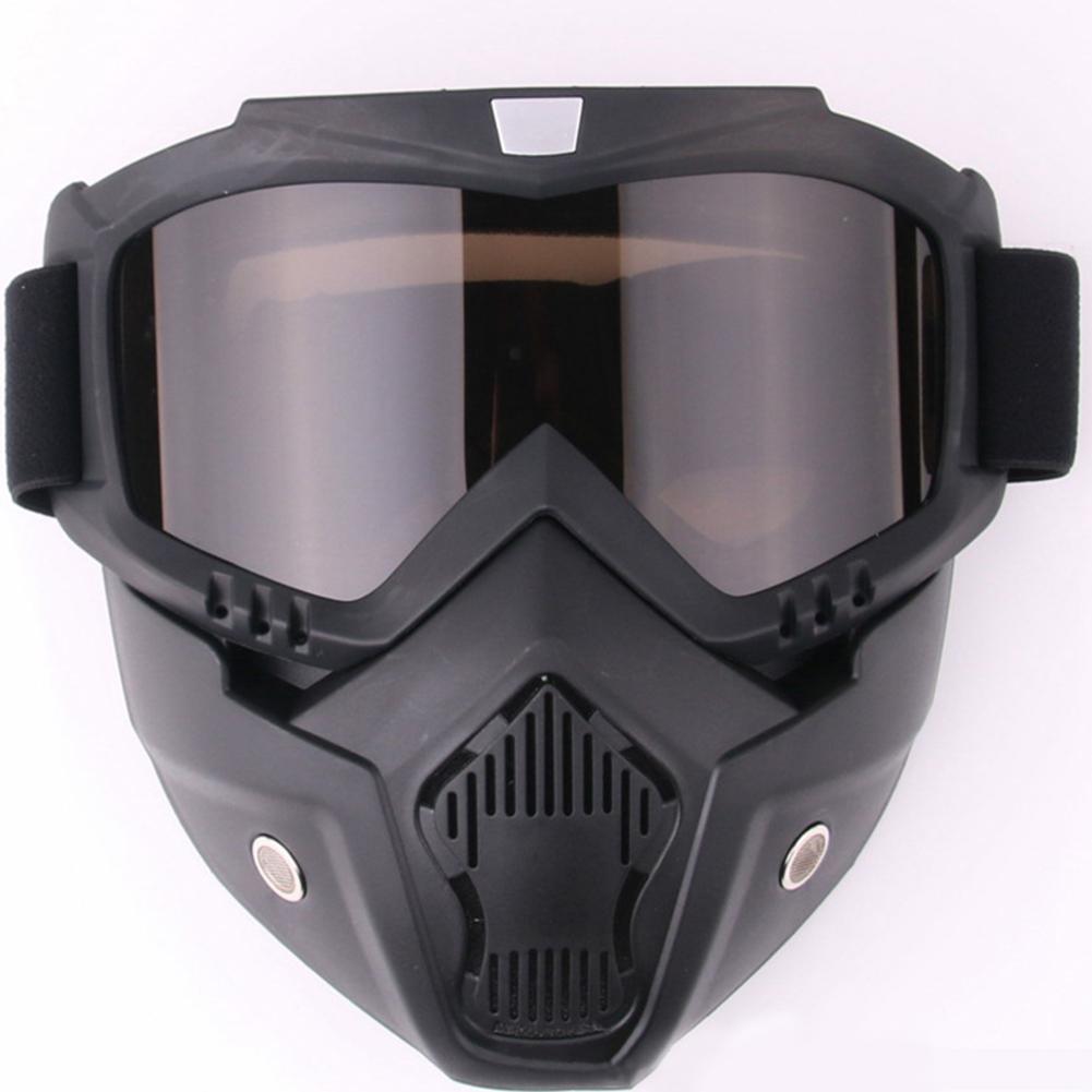 Detachable Anti-fog Mask Goggles Helmet Goggles for Riding Ski Motorcycle