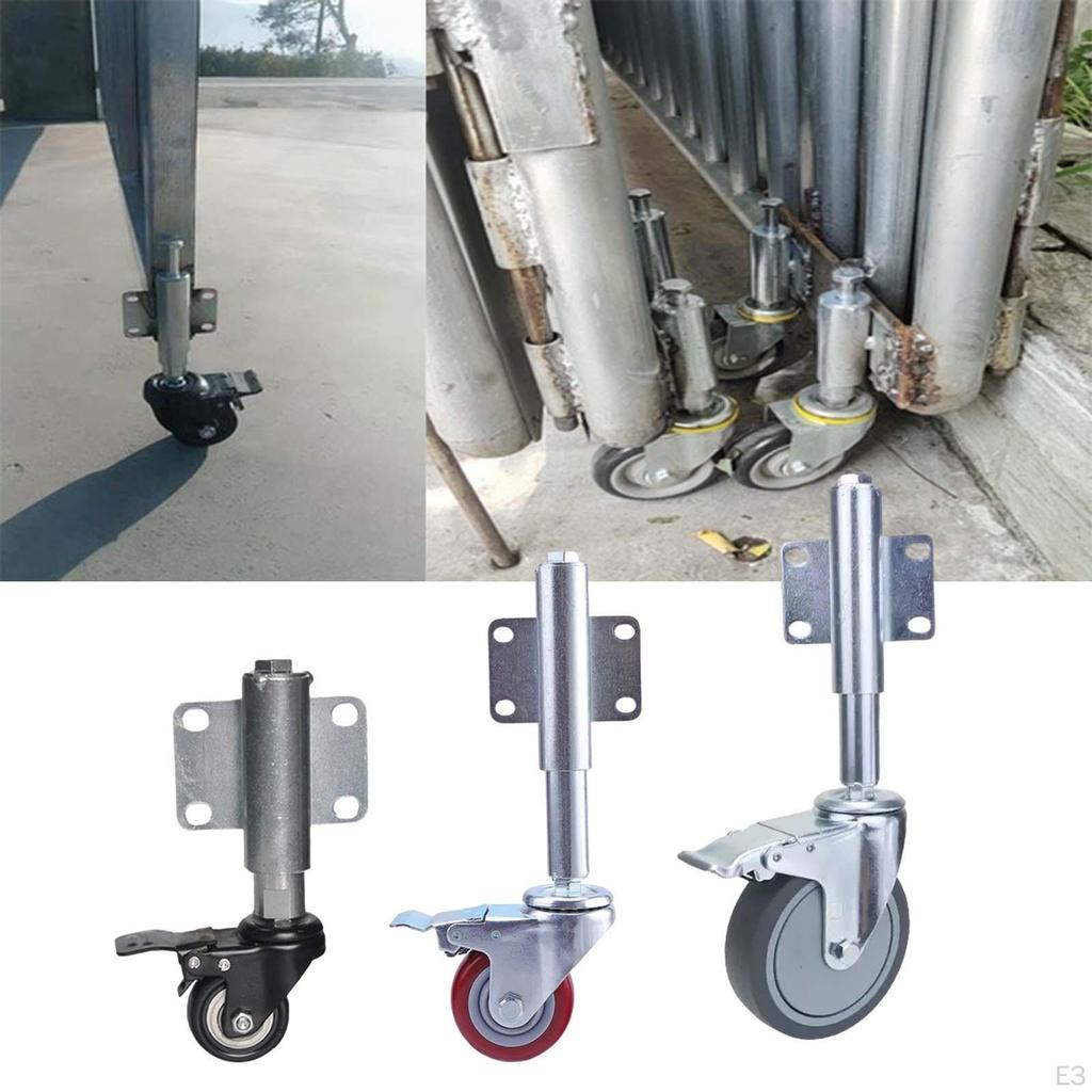 Gate Wheel Support Degree Swivel Flexible Heavy Duty Helper for Fence Gates