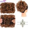 LARGE Comb Clip In Curly Hair Extension Synthetic Hair Pieces Chignon Women Updo Cover Hairpiece Extension Hair Bun