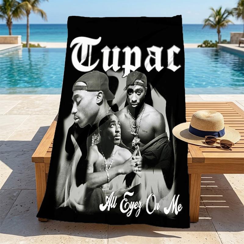 Tupac Legacy Stylish Digital Printing Beach Towel Quick Drying Absorbent Blanket For Beach Pool Gym Travel Christmas Gift C9211205