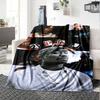 1pc 2PacHip Hop Blanket Soft Lightweight All Season Multi Purpose Throw for Sofa, Bed, Office & Picnics, French Style with Iconic Album Art & Quotes