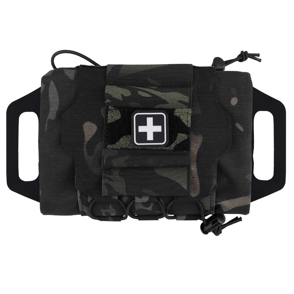 IFAK Pouch Supplies Bag Rapid Deployment First Aid Kit Molle Two-Pieces System Med Roll Carrier Attached to Belt Vest Panels