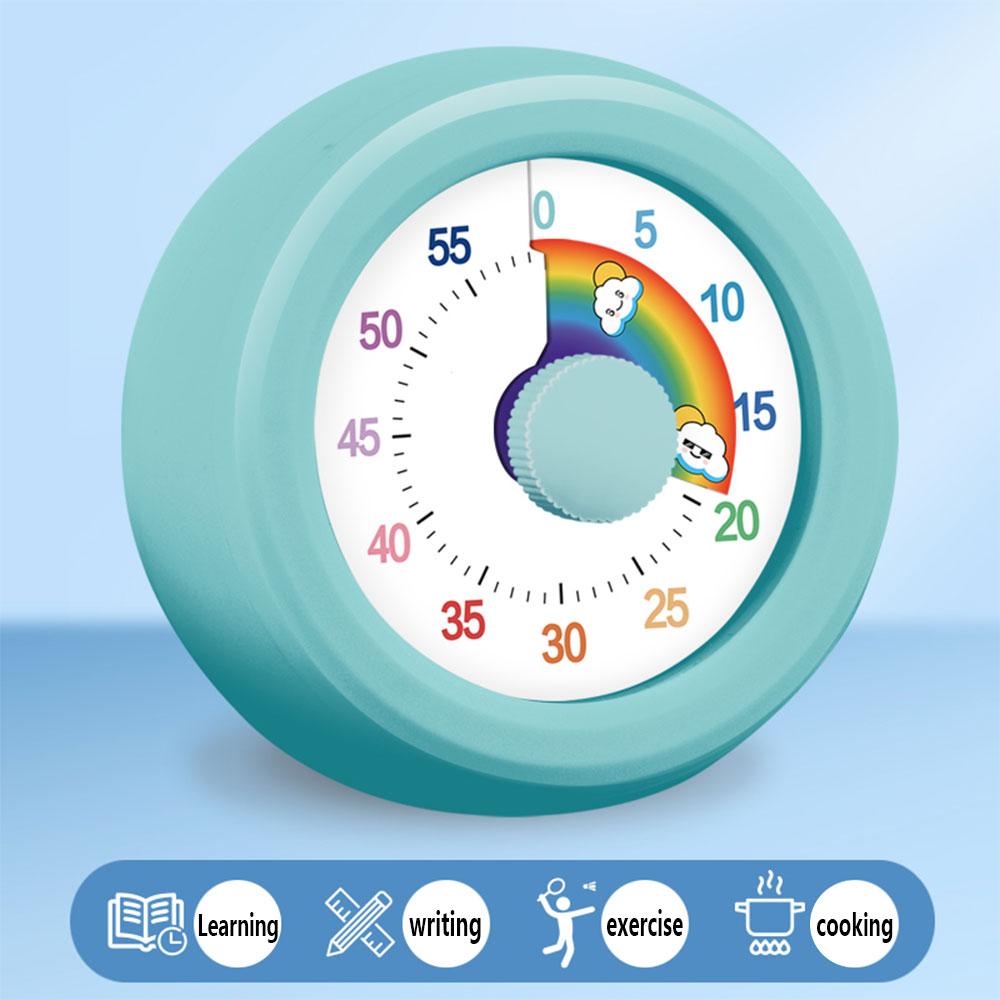 1PC Round Visual Timer Children Self-discipline Tool Countdown 60-minute  Cooking Homework Stopwatch Time Management
