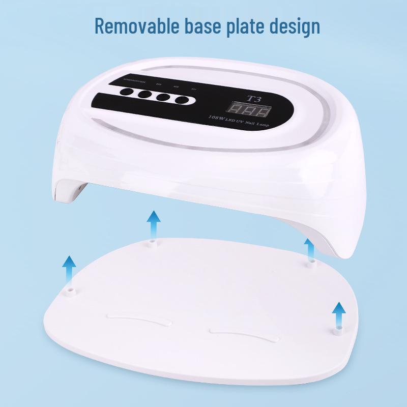 High-Power LED Smart Sensing Quick-Dry Nail Lamp with Double-Hand Capacity