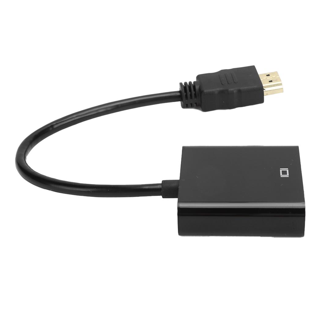 HD Multimedia Interface to VGA Adapter Converter Cable for Computer Laptop Monitor ProjectorBlack