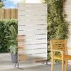Privacy Screen Gray 100 X 50 X 180 Cm Steel