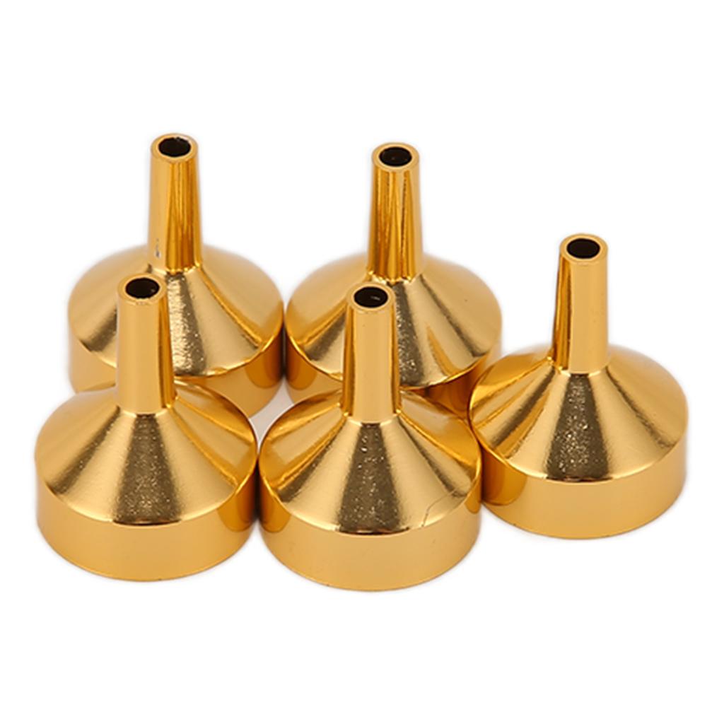 Mini nálevky Lehké Přenosné Kovové Mini nálevky pro Miniaturní Lahvičky Esenciální Oleje DIY