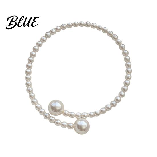 Lightweight Elastic Bracelet Women Faux Pearl Fit Warm Luster Minimalist