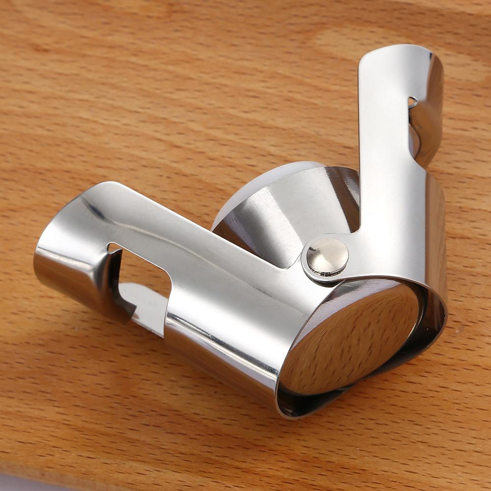 Champagneflaskpropp Rostfritt Stål Vakuumförseglad Mousserande Champagne Vin Ölflaska Korkplugg Barverktyg