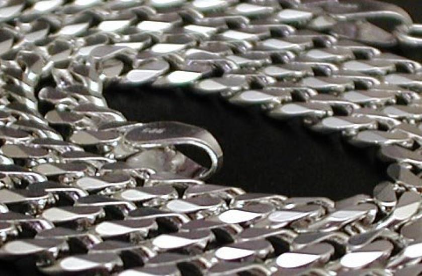 Thick Cuban Link 925 Sterling Silver Silver Simple and Cool Cuban Link Chain Silver Cuban Link Only [100-point Market] Necklace, Chain, Men's