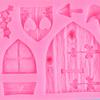 Silicone Baking Mold Fondant Mold for Chocolate Candy Ice Cream Unique Shaped Dessert Mold for Home Use