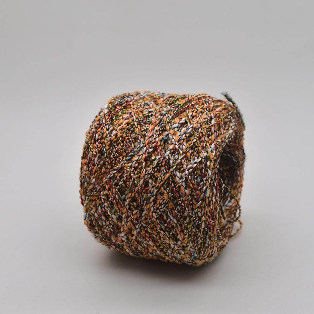 Handmade Specialty Yarn Double Color Segmented Dyeing Mixed Fiber Large Belly DIY Knitting Special Yarn 491 Autumn 2026