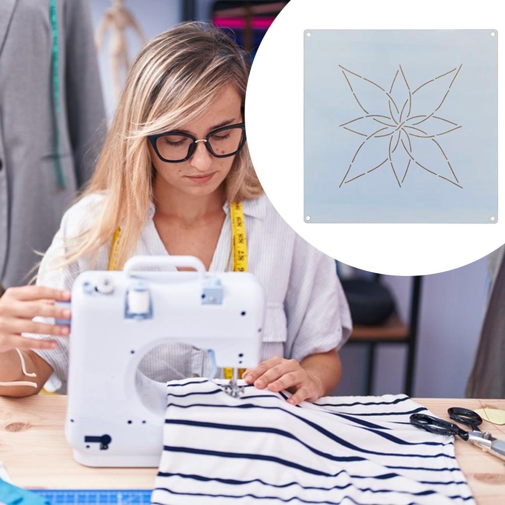 Embroidery Stencil Drawing Line Quilting Stencils for Sewing Plastic Art Patterns Drawing Templates for DIY Craft
