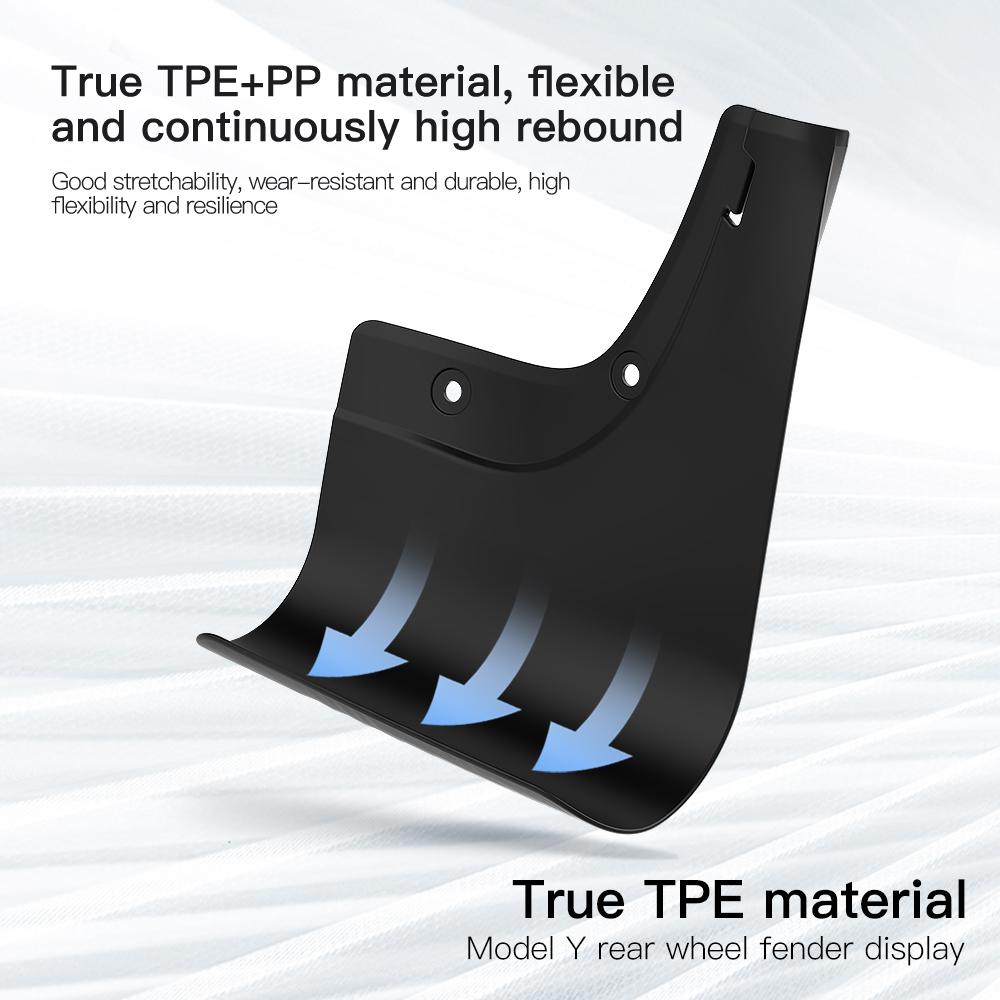 YZ For Tesla Model 3 Y Highland Juniper 2021-2025 Tesla Special Mudflaps No Need to Drill Holes Fender Protector Car Accessories