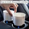4PCS Center Console Wireless Charger Mat Silicone For 2025 Tesla New Model Y Juniper Cup Holder Ert, Screen Edge Protector Frame, Rear View Mirror