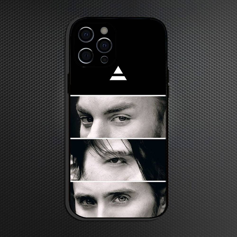 Thirty S-Second To Mars 30stm Phone Case For iPhone 16,15,14,13,12,11 Plus,Pro Max, Soft Silicone Black Cover