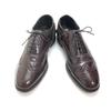 Vintage 80s Florsheim USA Full Brogue Wingtip Shoes Red Brown 8.5D 26.0-26.5(USED)