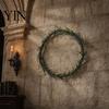 Crow Wreath Decoration Thorns Wreath, Realistic Spiked Branches, Halloween Horror Theme Decoration, Door Hanging Dead Branch Spooky for Haunted House