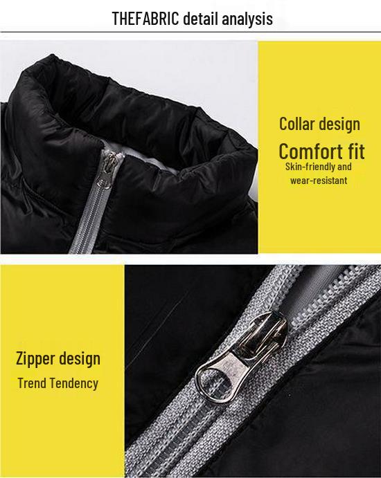 Men's Korean Style Short Velvet Winter Cotton Coat