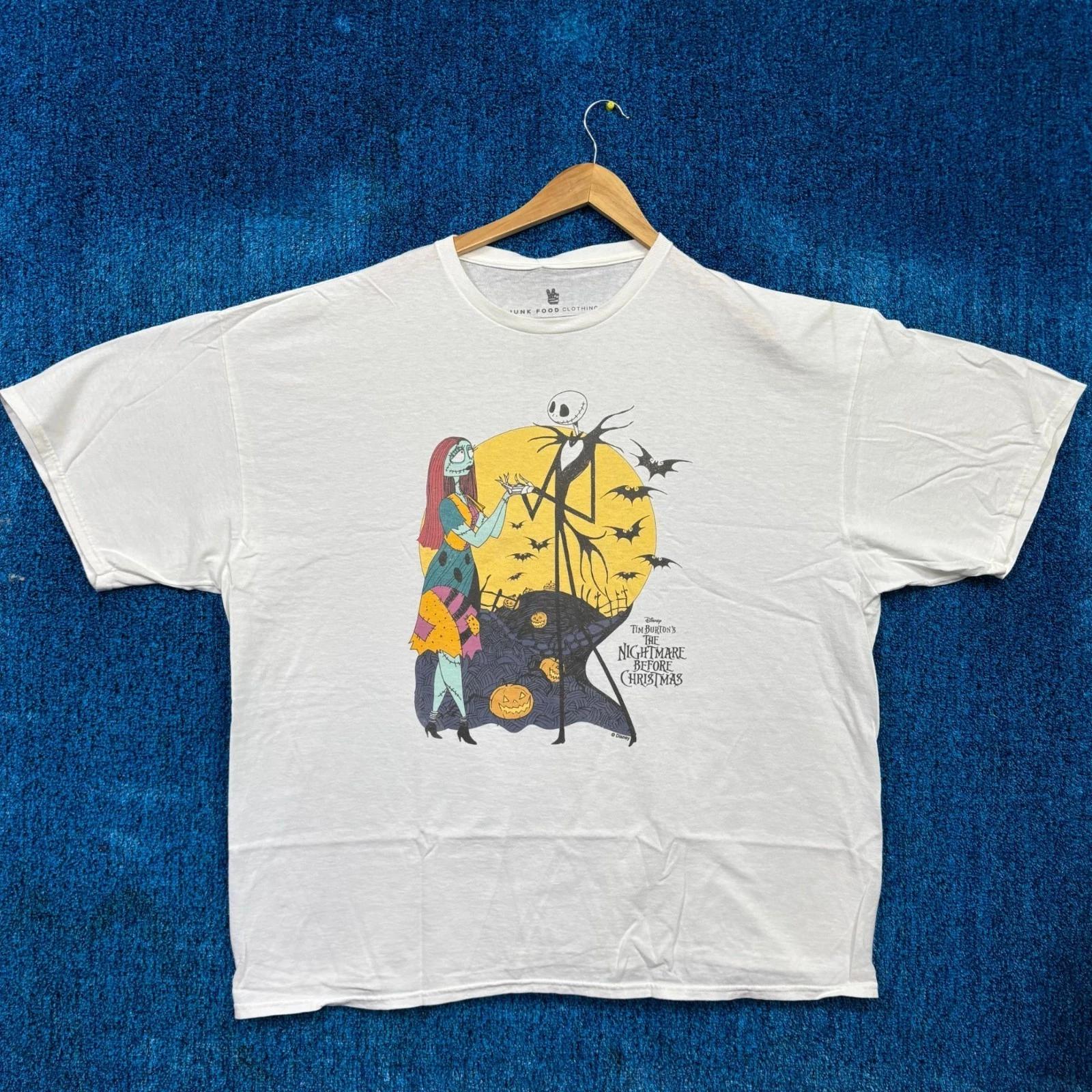 Jack & Sally Tim Burton Nightmare Before Christmas Tee XXL 3XL