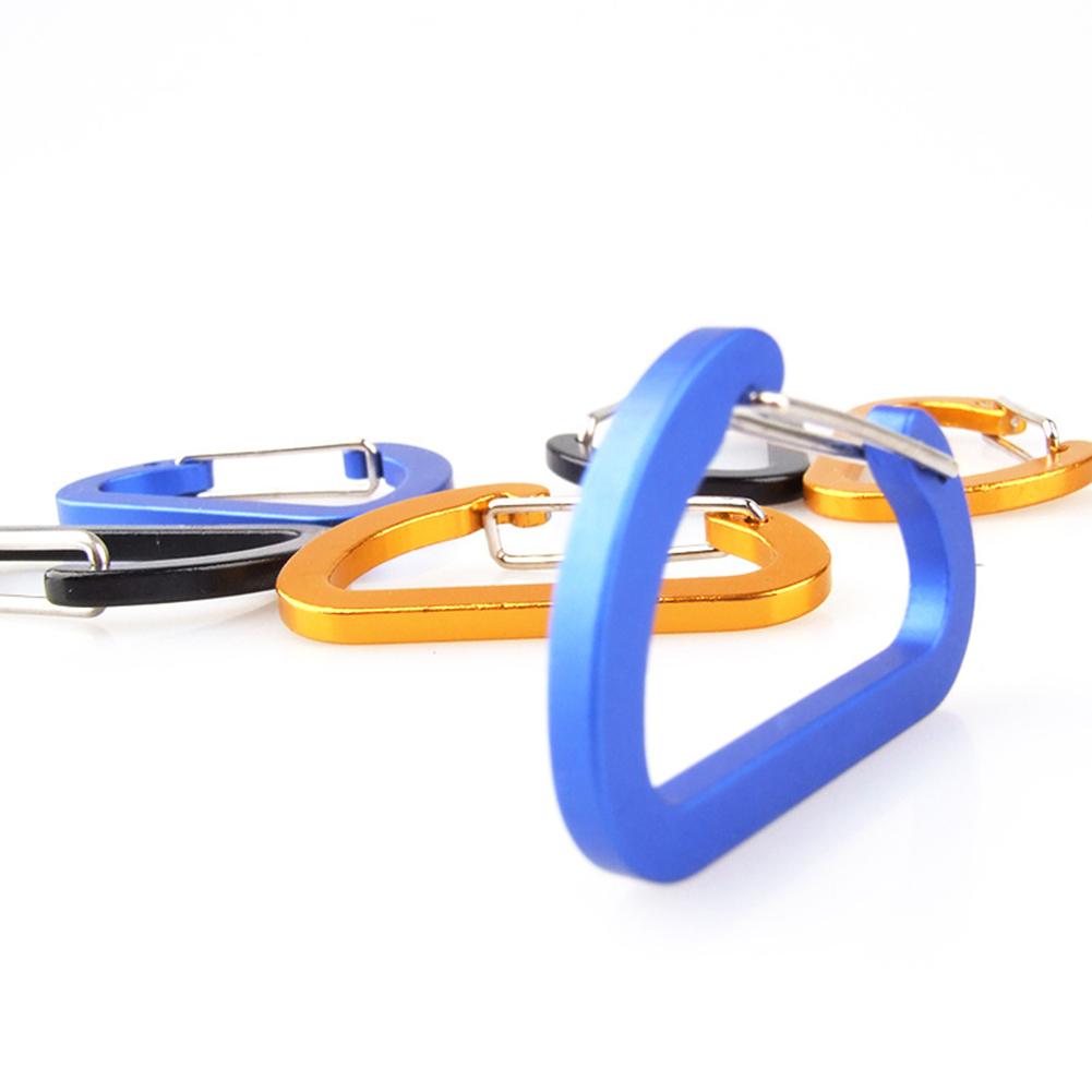 Outdoor Climbing Camping Stainless For MI-ni Carabiner Spring Hook Clip Keychain