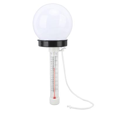 Thermoscope Floating Pool Light Color Charging Solar Powered Temperature Gauge Floating Light for Sp
