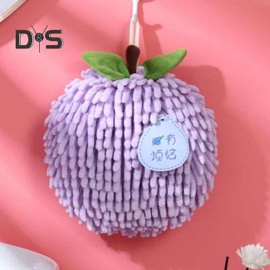 Chenille-Handtuch mit Aufhängeschlaufe, stark wasserabsorbierend, weiche, superfeine Fasern, verdickter Lappen, schmutzabweisend, wiederverwendbar, für die Reinigung von Küche und Bad