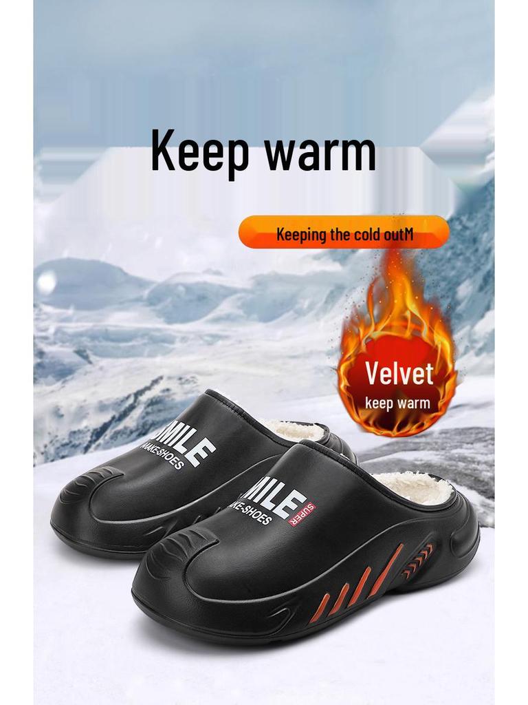 Men's Fleece-Lined Warm Casual Cotton Shoes - 2025 Autumn/Winter Collection