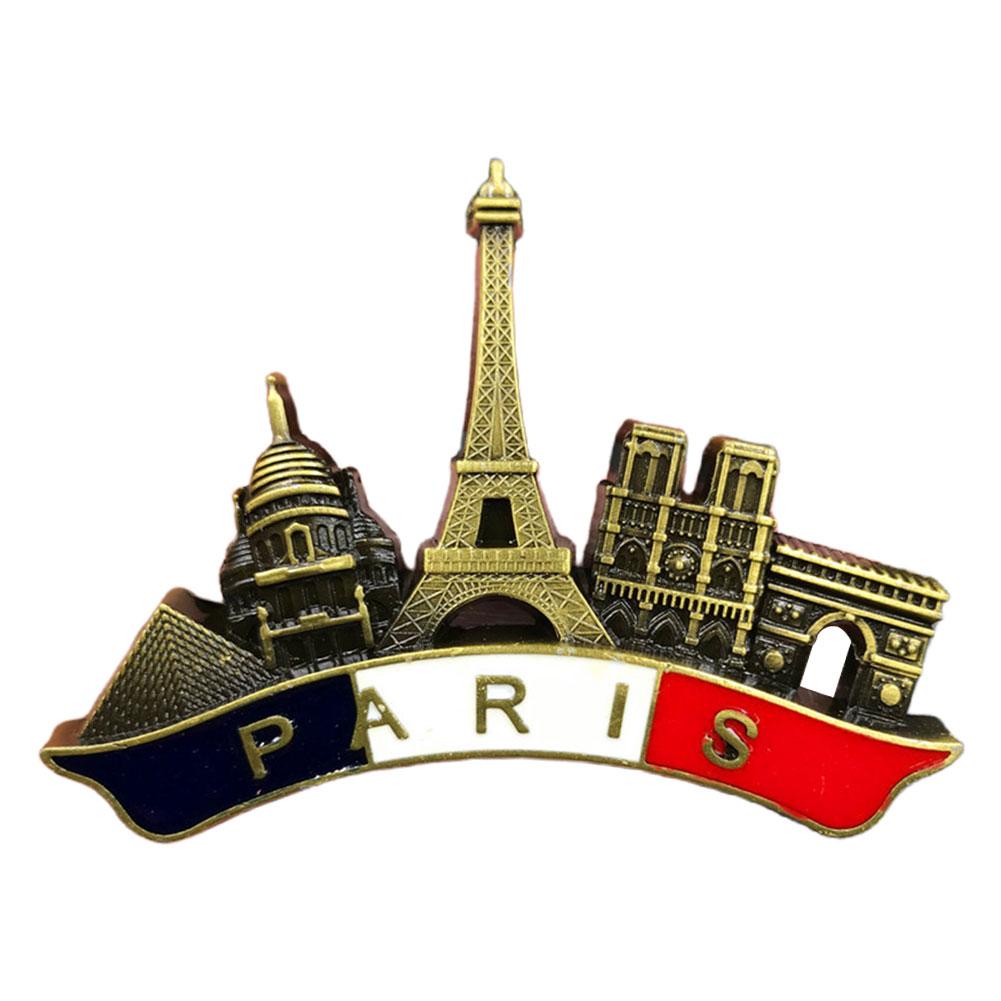3D Eiffel Tower Paris France Metal Fridge Magnets Refrigerator Magnets Collection Souvenir Fridge Magnets Kitchen Decor