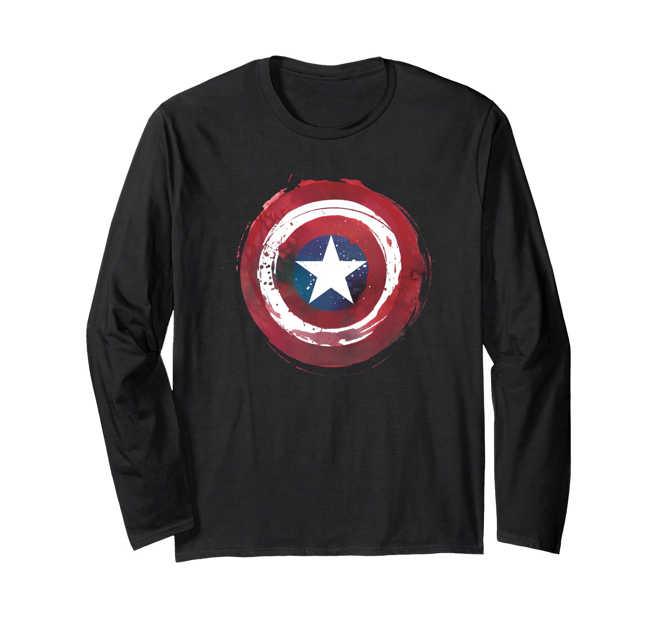 

Marvel Captain America Painted Shield Long Sleeve T-Shirt