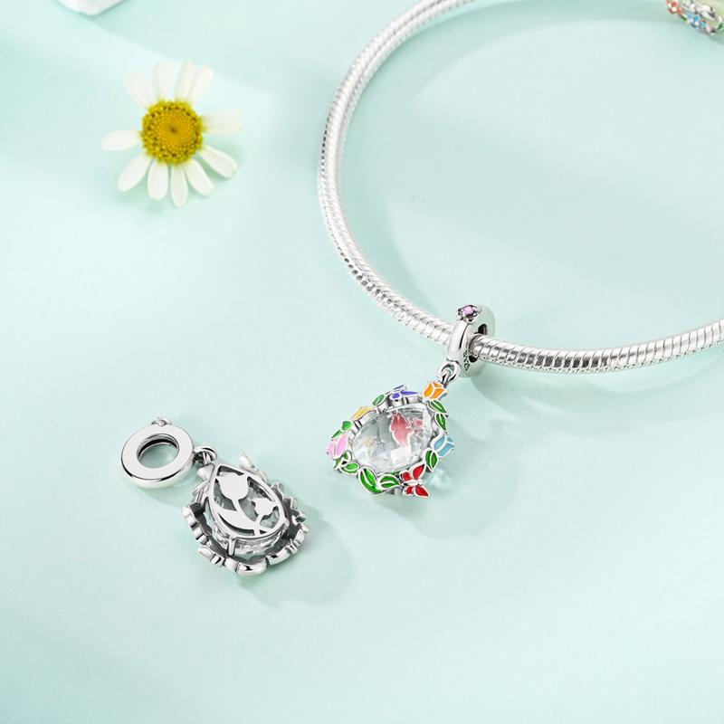Past op Originele Armbanden Koperen Charms Kralen Diy Zirkonia Uil Hart Blauwe Olifant Beschermer Oog Verjaardag Sieraden Cadeaus