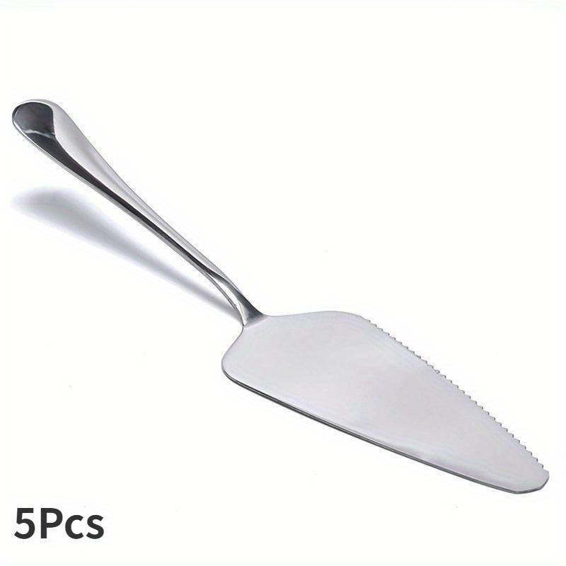 5Pcs Stainless Steel Cake Server Blade Cutter Pie Pizza Server Cake Cutter Shovel Kitchen Baking Pastry Spatulas