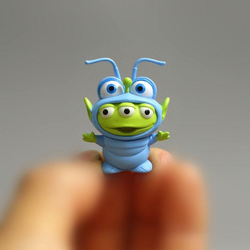 8pcs/set Toy Story Anime Figure Adorable Green Aliens Action Figure Mini Model Decoration Collection Toy Doll Present