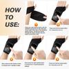 Electric Heating & Vibration Wrist Support Massager with Hot Compress