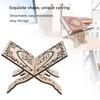 Vintage Quran Folding Stand Wooden Carved Muslim Prayer Book Organizer Bookshelf Collapsable