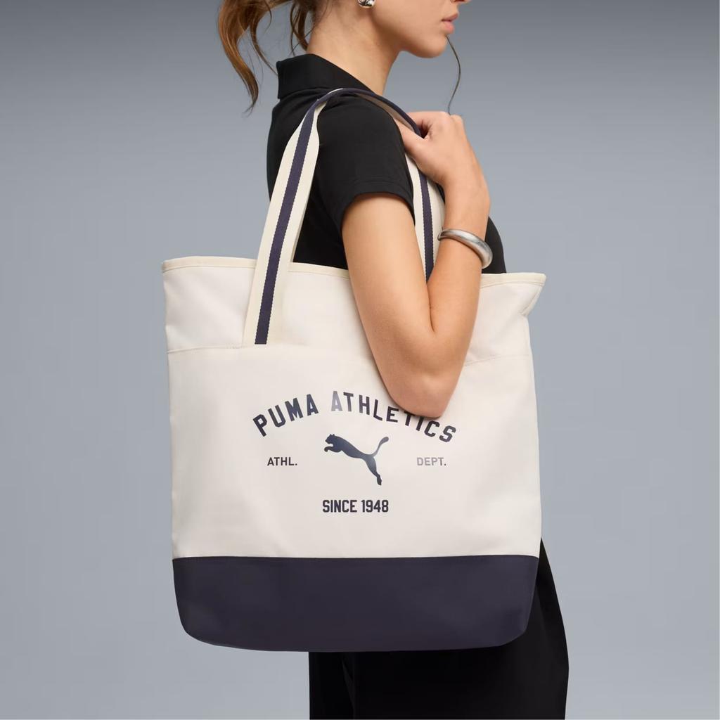 PUMA Fabric Tote Bag, Shoulder Bag Unisex White 092194-01
