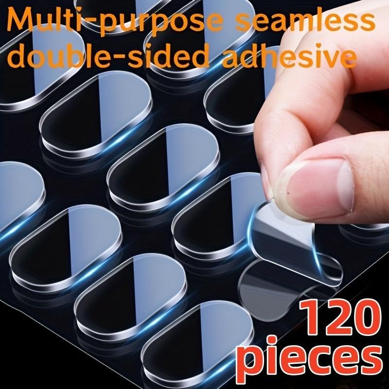 

120 шт. Силиконовая водонепроницаемая двусторонняя клейкая лента, сверхсильная адгезия, для украшения дома, размещения плакатов, офисных нужд 120pcs