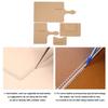 4pcs Clear Acrylic Bag Template Acrylic Easy Crafting DIY Leather Craft Tool Leather Pattern Handbag Making Stencil