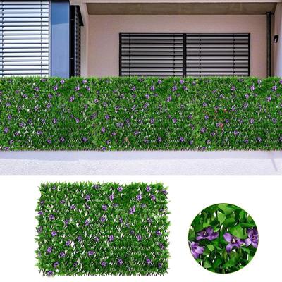 Pantalla de Valla de Privacidad de Hojas Artificiales Extensible Valla de Privacidad Falsa Mimbre Madera Hogar Valla de Jardín Artificial Para Patios
