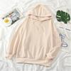 2023 Autumn/Winter Solid Color Plus Velvet Loose Pullover Hoodie