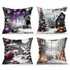 Christmas Tree Decor Pillowcase Printed Polyester 40/45/50cm Throw Pillowcover Decorative Sofa Cushion Pillowslip Home Decor