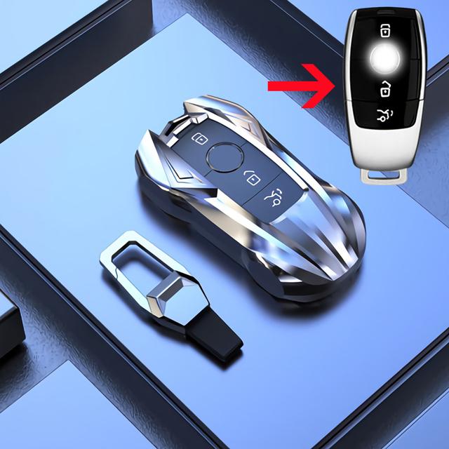

1 X чохол для ключів із цинкового сплаву для Mercedes Benz ACESG Class GLC CLE CLA GLB GLS W177 W205 W213 W222 X167 AMG Key Case Shell