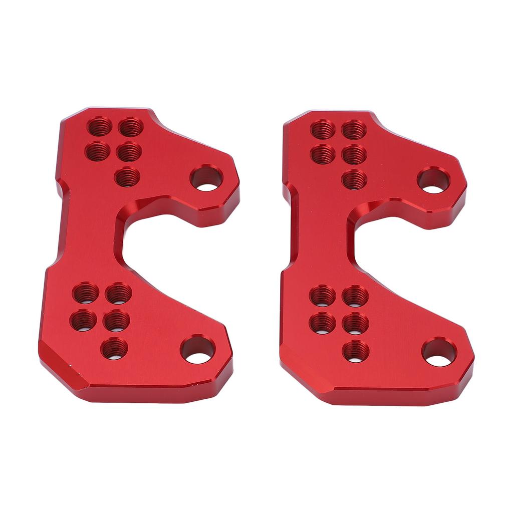 Motorcycle Adjustable Rearset Foot Pegs Mounting Base Replacement for YZF R3 R25 MT25 MT03 Red
