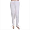 Pantaloni da Uomo Medievali Vichinghi Pirata con Cinturino alla Caviglia Elastico in Vita Larga Pieghettati Allacciati Monocromatici Pantaloni Corti Costume da Performance Cosplay