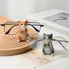Resin Kitten Eyeglass Holder: Cute Desktop Storage & Decor