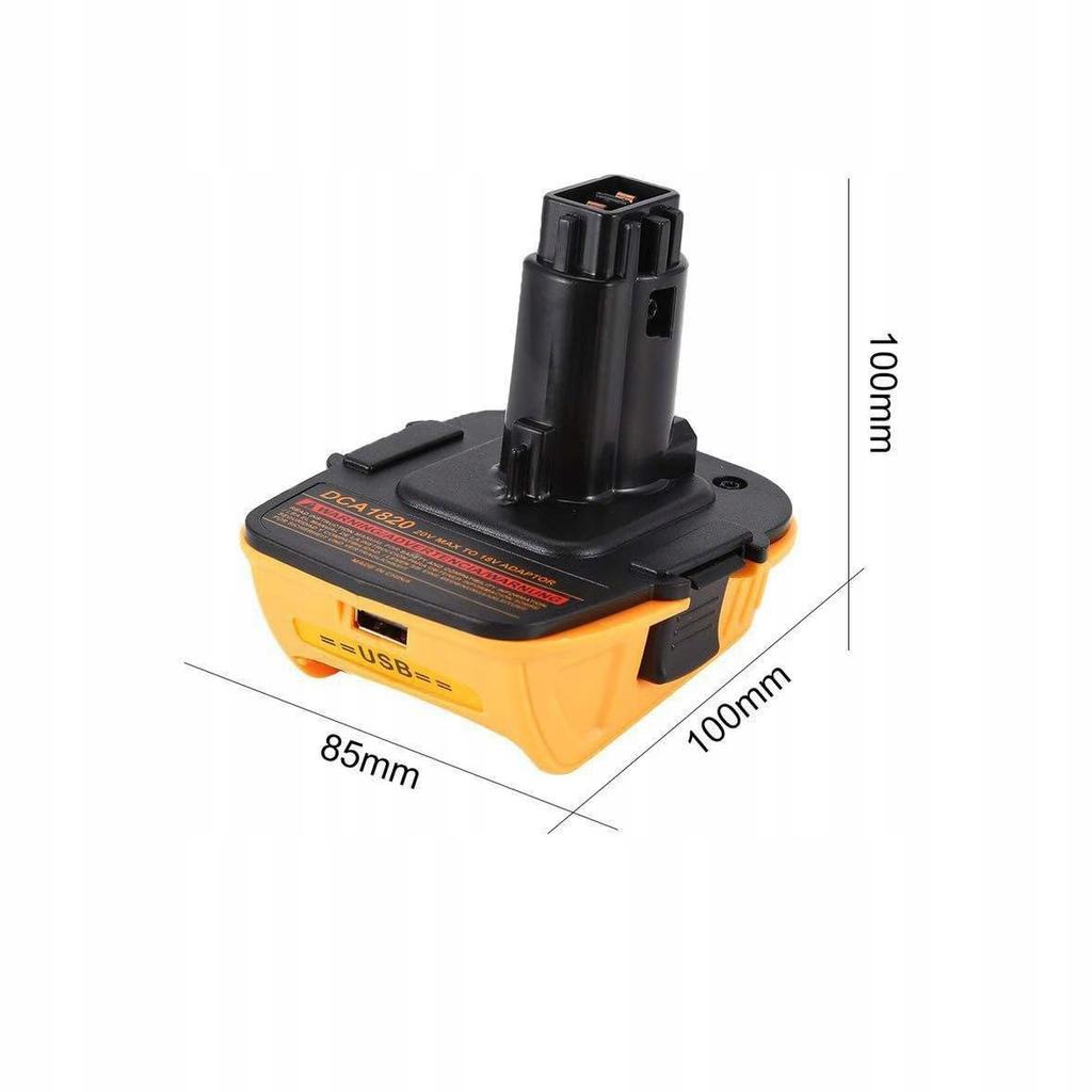 Rosfix Adattatore Dewalt DC9096 per Batteria – Compatibile con Batterie 20V | Costruzione Robusta | Facile Montaggio