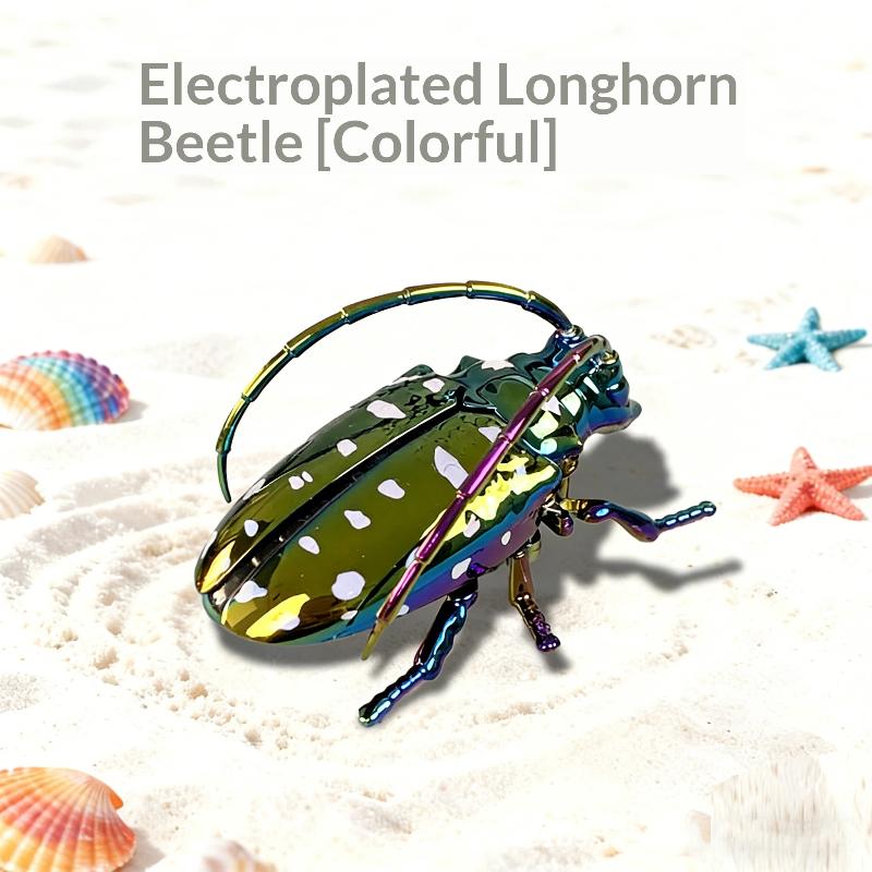 1/3Pcs Simulation Animals Home Desk Decoration Accessory Laser Dazzle Clockwork Big Beetle Model Unique Kids Gift Idea