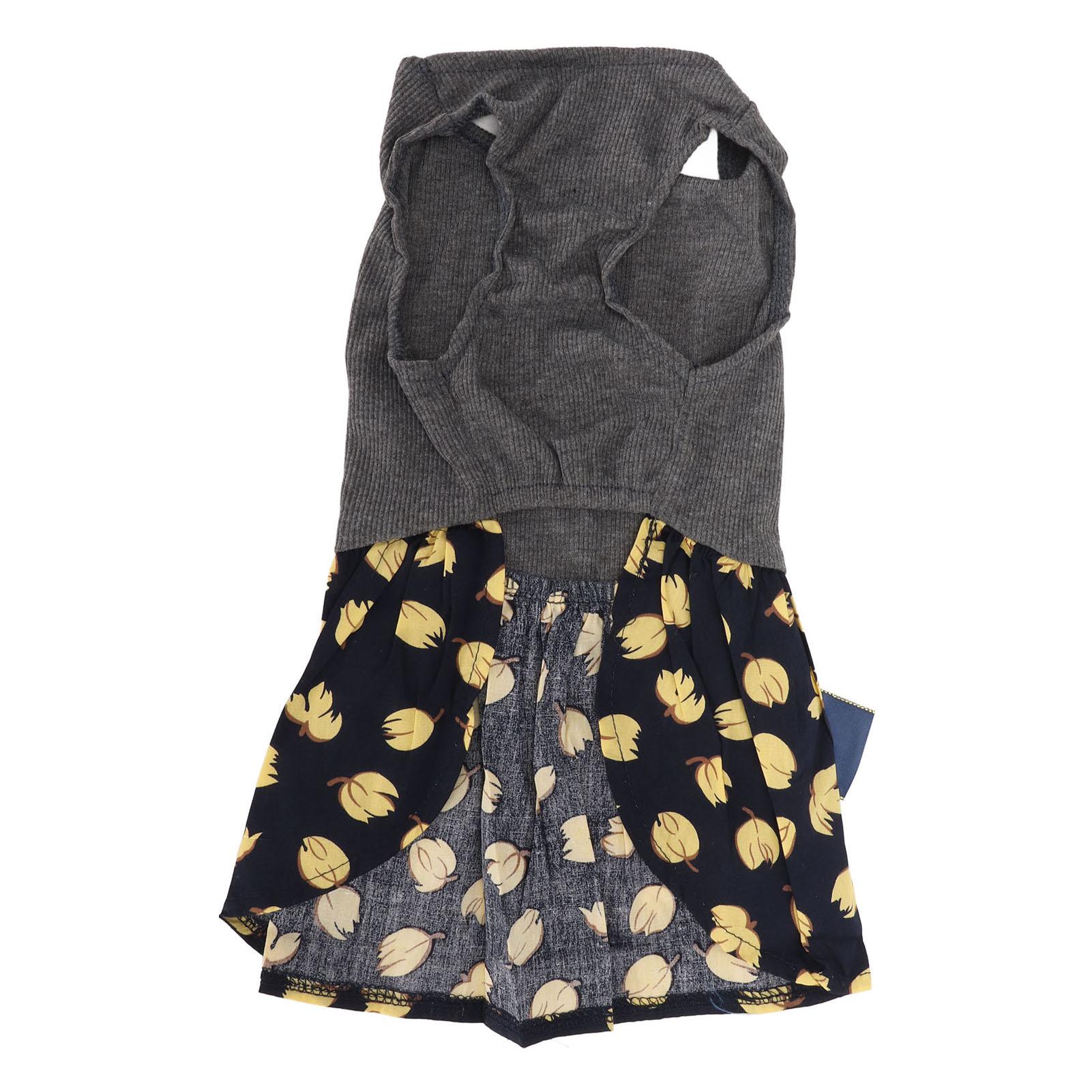 

Dog Dress Breathable Cute Floral Doggie Princess Dress with Bowknot for Small Dogs Cats Daily Party Festival XS